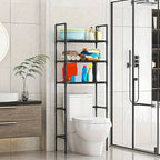 Bathroom Storage Rack Over The Toilet Shelf Multilayer Space Saver Organizer Multi-Functional Wall Hanging Toilet Storage Rack