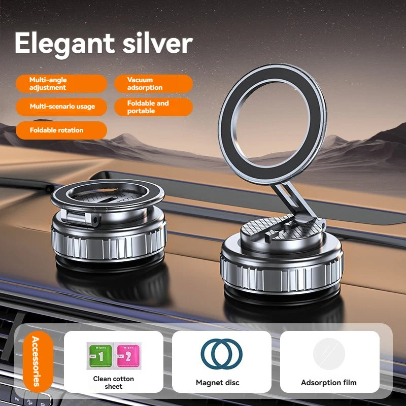 For Magsafe Car Phone Holder Suction Cup Vacuum Magnetic Phone Hholder 360° rotatable and foldable Phone Holder