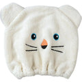 Cute Cartoon Bear Soft Absorbent Dry Hair Cap for Kids Coral Fleece Microfiber Hair Drying Towel Head Wrap for Children Kids