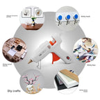 Hot Melt Glue Gun with Switch .suit Glue Stick Mini Indusrial Adhesive Hot Gun Electric Heat Temperature Gun Repair Tool