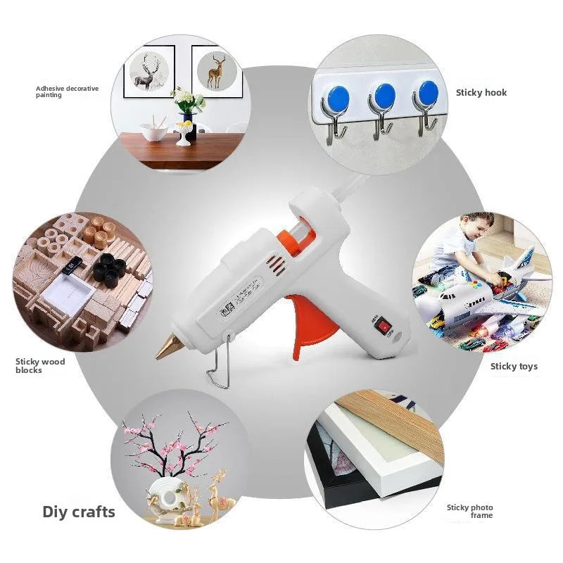 Hot Melt Glue Gun with Switch .suit Glue Stick Mini Indusrial Adhesive Hot Gun Electric Heat Temperature Gun Repair Tool
