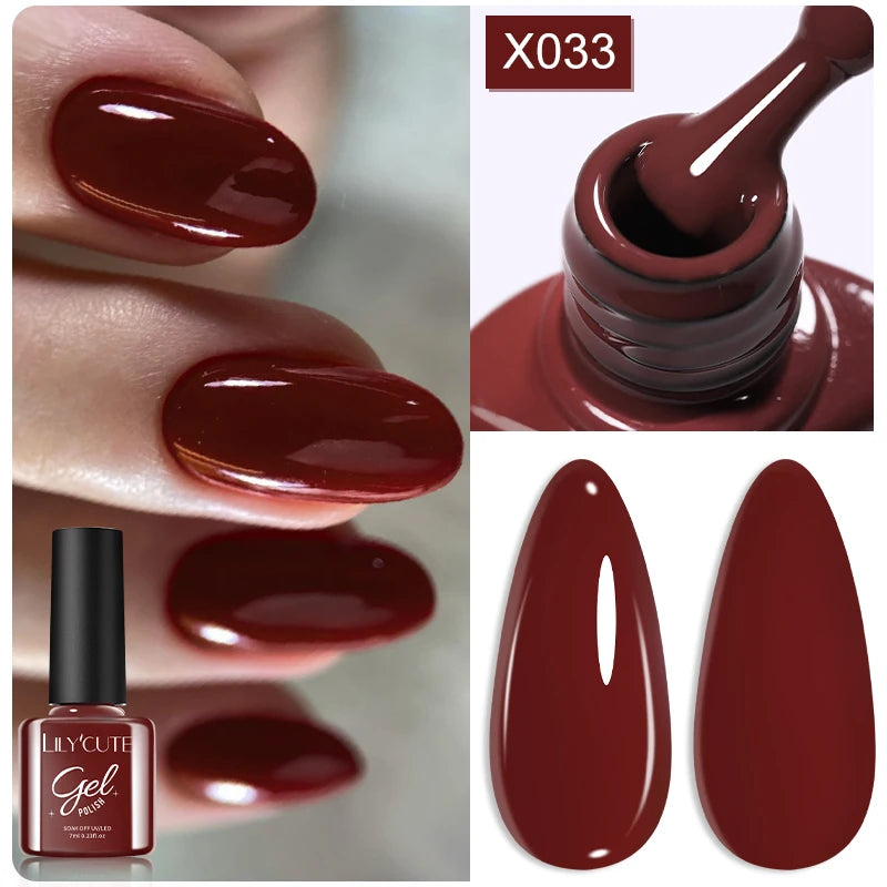 LILYCUTE 7ml Fruit Grape Purple Cat Magnetic Gel Nail Polish Vernis Semi Permanent Soak Off Colorful Gel Polish Nails Supplies