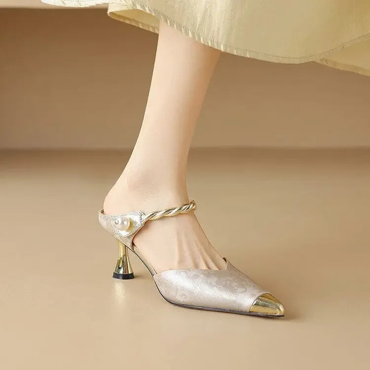 Shoes for Women Mules Sandals Fashion Woman Slippers Cheap Liquidation Easy Wears Slides Original New Collection Style Unique 39