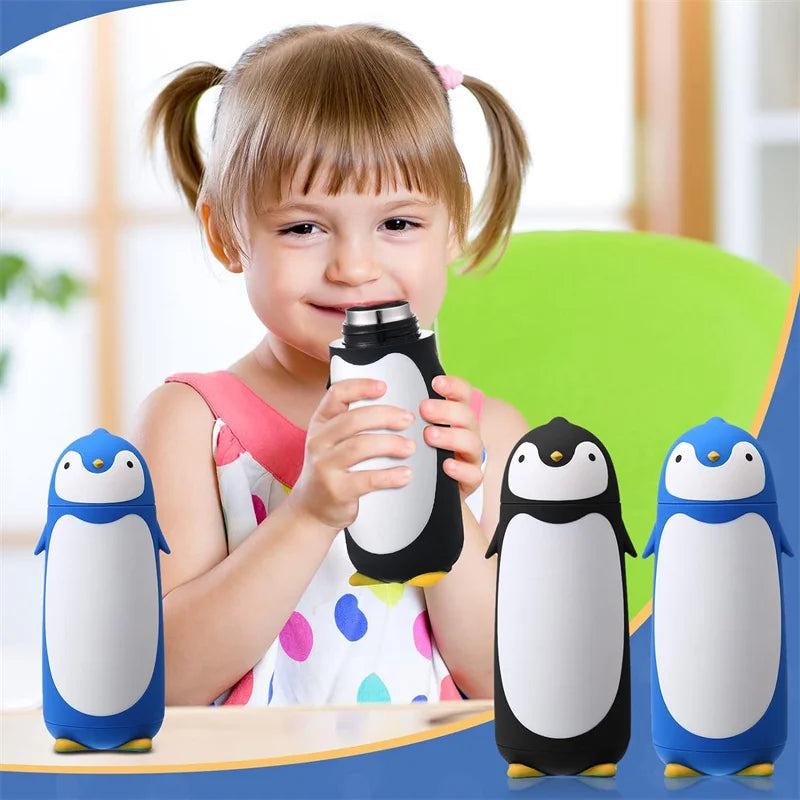 Penguin Stainless Steel Vacuum Insulated Tumblers Travel Mug Tea Water Bottle Coffee Vacuum Flask For Child Kids Student Gift