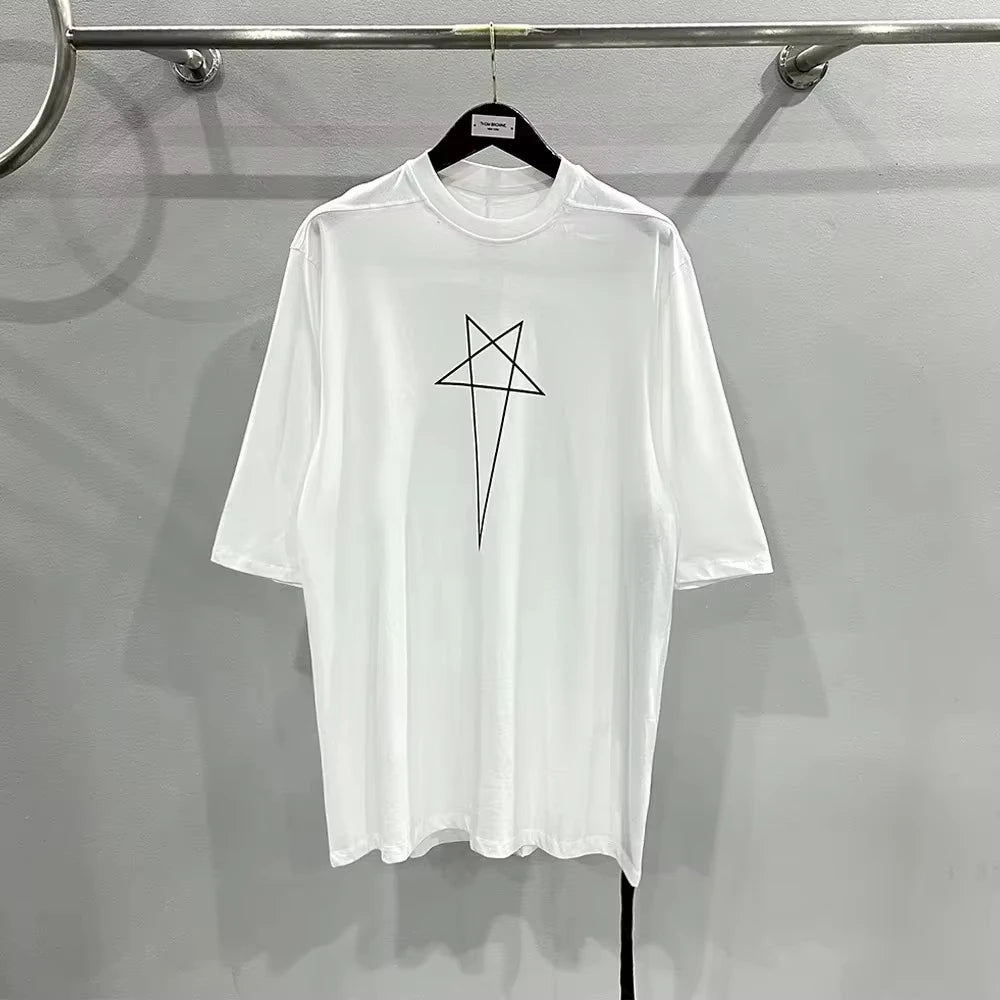 The Newly Printed Long Version of The Loose-fitting Short-sleeved Clothing T-shirt Is A Comfortable and Fashionable Cotton