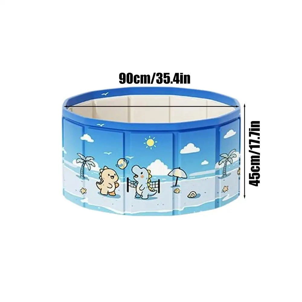 90/120/160cm Foldable Children's Swimming Pool Home Foldable Frame Bathing Pool PVC Waterproof Portable Swim Tool