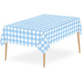 137x274cm thick plastic tablecloth waterproof disposable PP rectangular restaurant party wedding decoration checkered tablecloth
