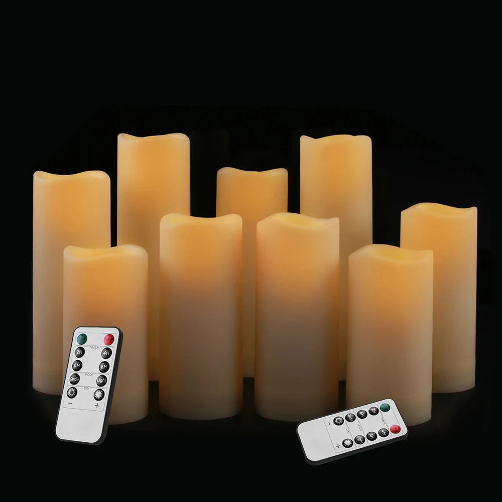 4/12Pcs Flameless Flickering Led Candles Light WIth Remote Control Tealight Led Battery Candles Lamp Home Decor for Home Wedding