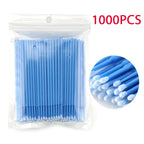 500/1000PCS  Eyelash Brushes Cotton Swab Micro Individual Eyelashes Microbrush Removing Cleaning Lash Extensions Accessori