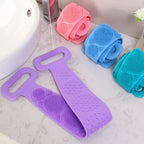 Body Sponge Silicone Back Brushes Bath Towels Scrubber Rubbing Back Peeling Massage Shower Belt Extended Skin Clean Brushes