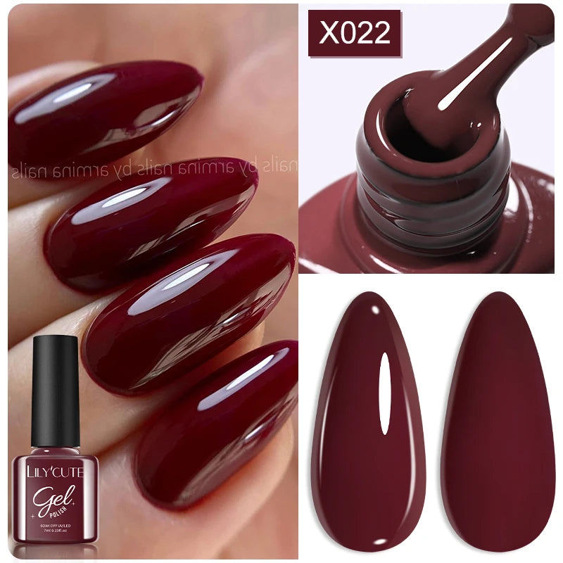 LILYCUTE 7ml Fruit Grape Purple Cat Magnetic Gel Nail Polish Vernis Semi Permanent Soak Off Colorful Gel Polish Nails Supplies