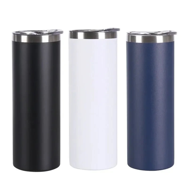600ML Stainless Steel Vacuum Insulated Tumbler, BPA-Free Travel Mug with Lid, Reusable 20OZ Coffee Cup