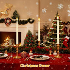 6-12-24Pcs Flameless Taper Candles Battery Operated LED Candle Flickering Candles Faux Candle Halloween Christmas Wedding Decor