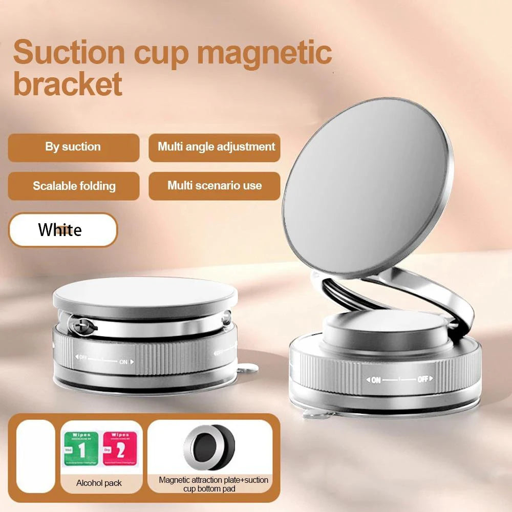 360° Upgraded Vacuum Magnetic Phone Holder, Magnetic Car Phone Mount, Hands-Free Suction Cup Phone Holder for Car/Gym/Mirror