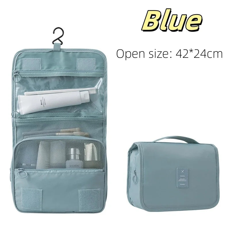 Travel Makeup Bag High Capacity Toiletries Storage Pouch Travel Make Up Organizer Waterproof Beauty Bag Bathroom Wash Bag