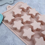 1PC Five-Pointed Star Silicone Chocolate Mold Creative Jelly Christmas Candy DIY Mold Ice Tray Baking Mold
