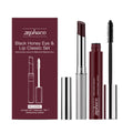 Anti-Fading Black Honey Eye & Lip Classic Set Moisturizing Glossy Plumping Lips Lipstick Eyelashes Curling Makeup Cosmetic Tool