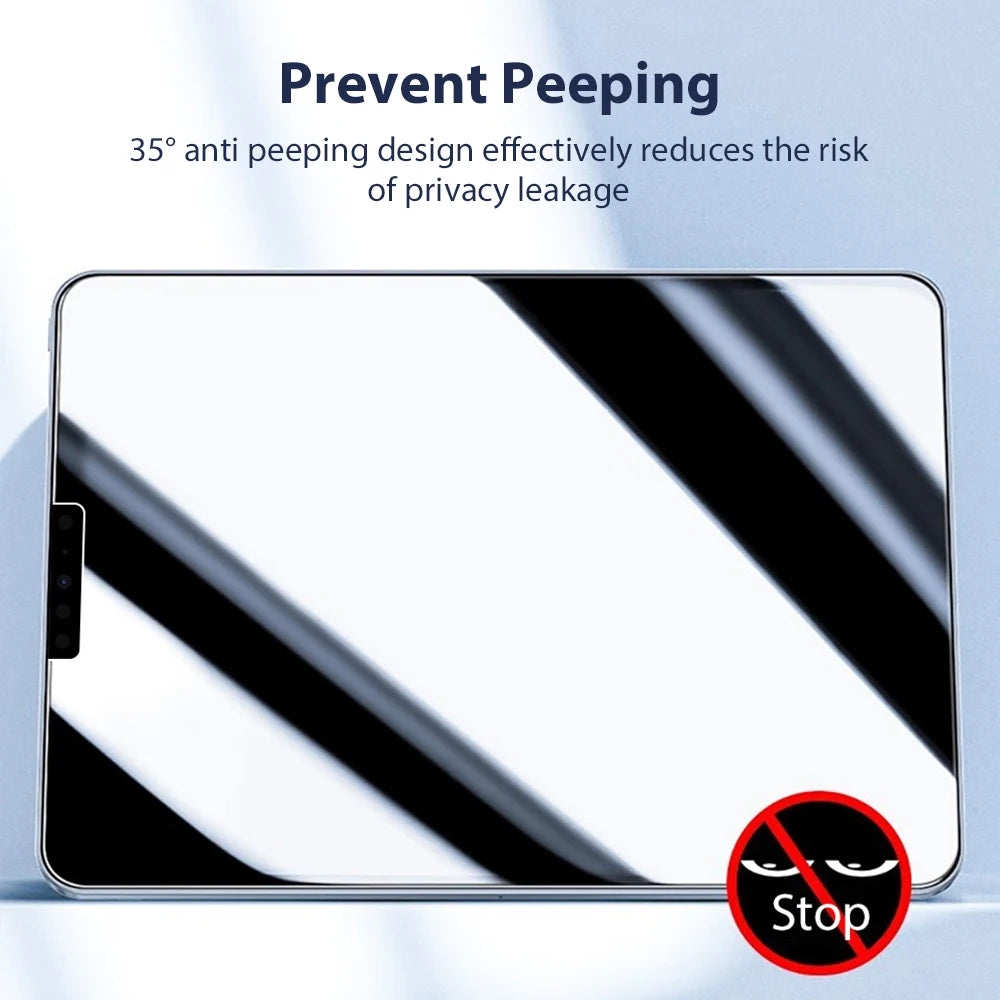 Privacy Glass For iPad A16 Pro 13 M4 12.9 11 2025 M5 10th 10 Generation Screen Protector Air 5 4 7th 8th 9th 10.2 Mini 6 7 Film