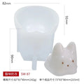 1pcs Cat Milk Pudding Silicone Mold Halloween Jelly Bowl Cake Cute Cake White Cold Ice Powder Mold Cake Decoration Accessories