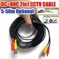 5m 10m 15m 20m 25m 30m 50m ALL Copper BNC+DC 2in1 Surveillance CCTV CAMERA Cables Video+Power HD AHD Security Wire Extended Line