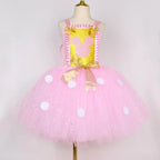Baby Girls Pink Minnie Tutu Dress Polka Dots Glitter Cartoon Tulle Princess Dress Kids Halloween Birthday Party Cosplay Costume1