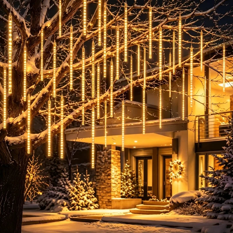 8 Modes USB Popsicle LED String Lights Waterproof Flexible Curtain Garland Lamp For Home Wedding Christmas Party Garden Decor