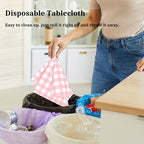 137x274cm thick plastic tablecloth waterproof disposable PP rectangular restaurant party wedding decoration checkered tablecloth