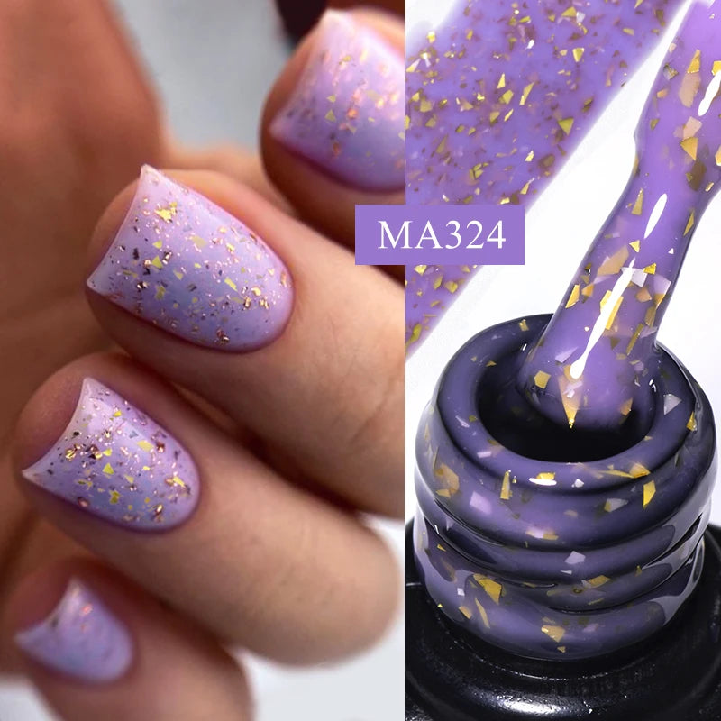 7ml Nude Rubber Base Gel, 68 Colors, DIY Nail Art Supplies Gel for Nails Design, UV LED Soak Off, Easy to Apply, Long Lasting