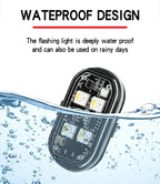 RGB Led Car Strobe Lights Motorcycle LED Flash Position Wireless Light Aircraft Airplane Helicopter Warning Lights Accessories