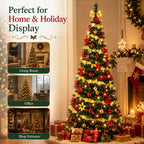 Foldable Christmas Tree with LED Lights Decoration Accessories Integrated Artificial Christmas Tree 1.5M To 2.1M for Home Decor