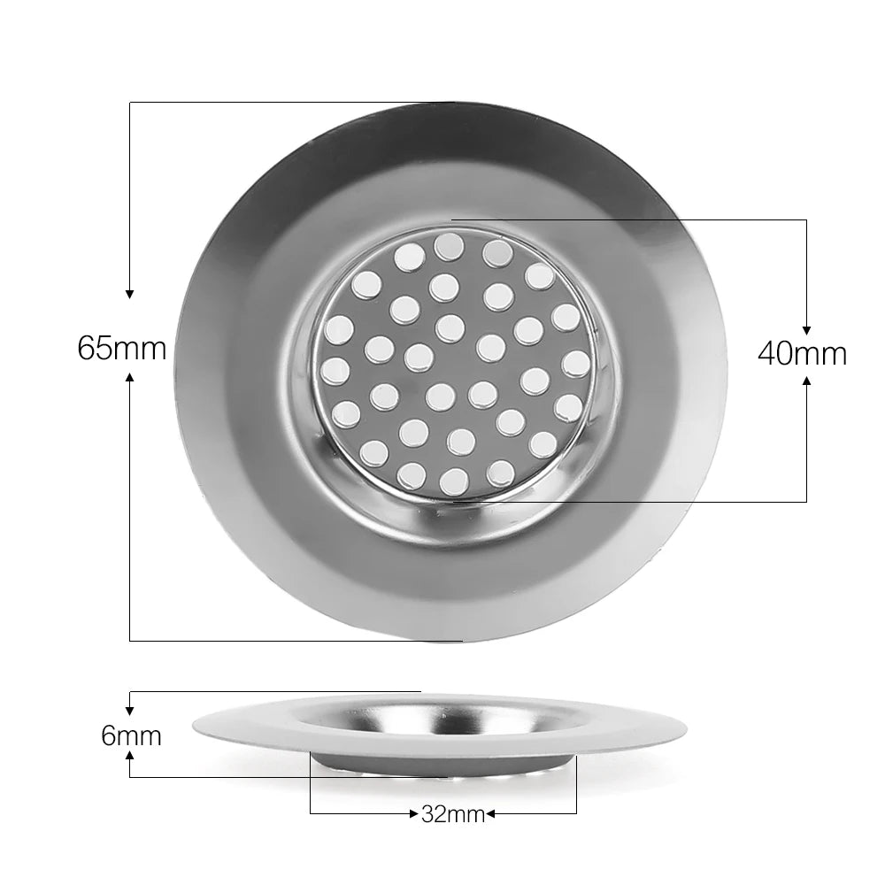 Stainless Steel Kitchen Sink Filter Mesh Sink Sewer Strainers Bathroom Floor Drains Catcher Waste Drain Hole Filter Trap Screen