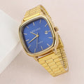 Famous Brand Men Calendar Watch Stainless Steel Strip Quartz Watches Dropshipping Luxury Gift Gold Wristwatches Wholesale