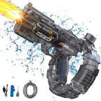 Electric Water Gun Rechargeable Automatic & Manual Spray Gun Capacity Range Up to 32 FT Range for Adults & Kids