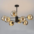 Modern Living Room Glass Ball Chandelier, Ceiling, Dining Room Led Light, Room Decoration, Indoor Lighting, Hanging Chandelier