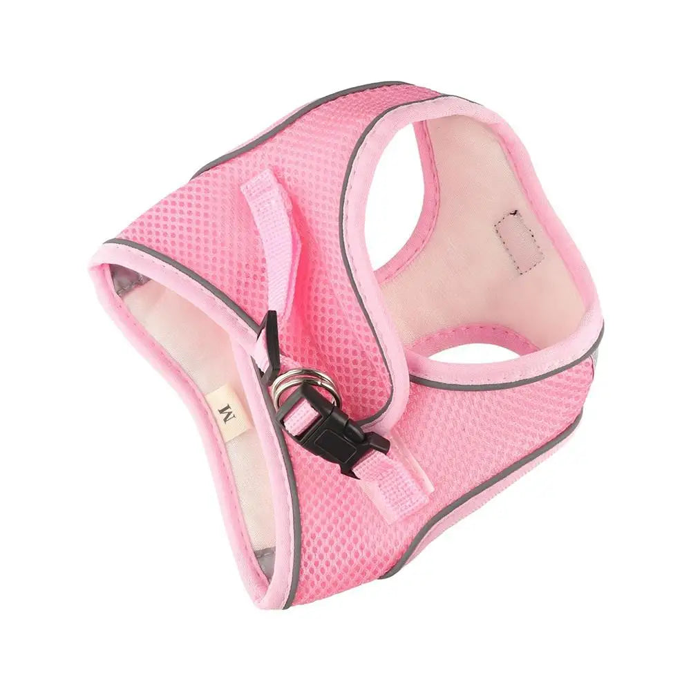 Cat Accessories Floral Pet Harness Anti Escape Meash Cat Chest Strap Adjustable No Pull Dog Leash Set Small Dogs