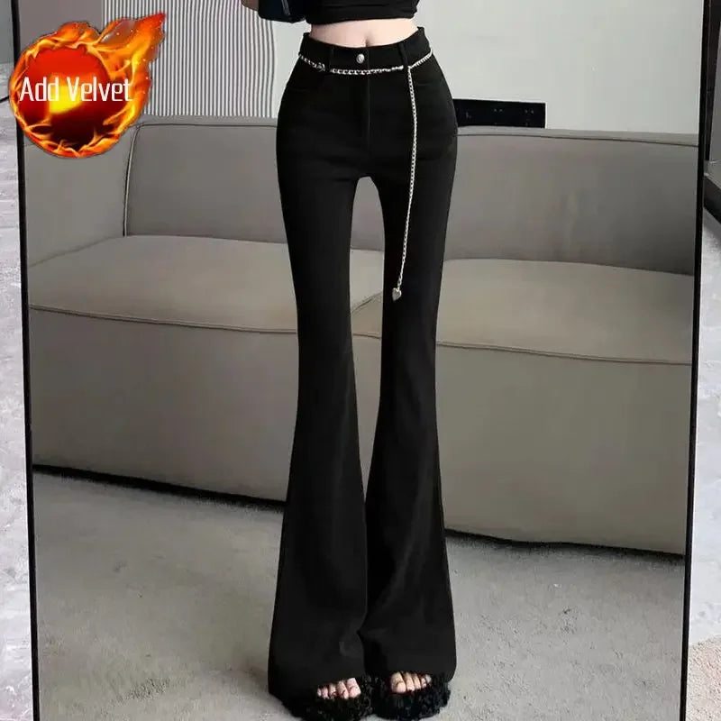 Pants for Women Fluid Woman Trousers High Waist Autumn Winter Trends 2025 Chic and Elegant New In Xxl Vintage G Harajuku Slacks