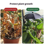 Round Garden Plant Umbrellas Adjustable Height Waterproof For Outdoor Courtyards Backyard Parasol Plant Sun Protecting