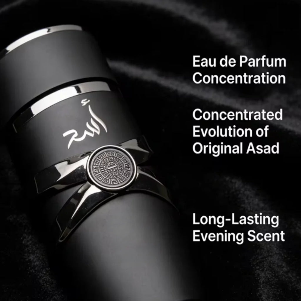 Arabian Men's Perfume Asad essence Perfume Spray 100ml Fashionable Cologne, Large Capacity Long-Lasting Unisex Scent.