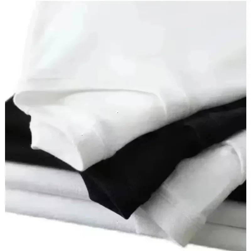 2026 New Men's Summer Luxury Fashion Printed T-shirt with Pure Cotton Round Neck Is Casual and Trendy, Y2K High-en