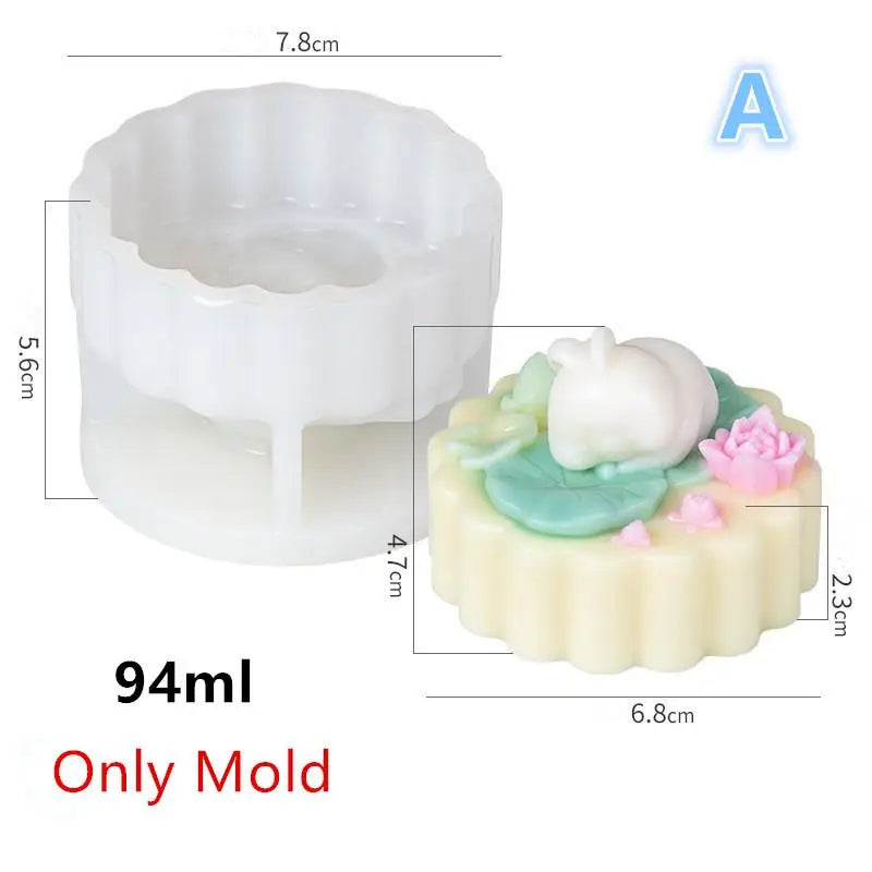 Creative Rabbit Milk Pudding Silicone Mold Custard Mold Cute Cartoon Jelly Cake Cake Mold Cake Decoration Baking Bakery Tool