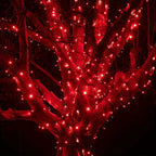 Solar Powered Christmas Lights 50-200 LED Outdoor Light Strings Festive Garden Courtyard Red Blinking Lights with Solar Panel