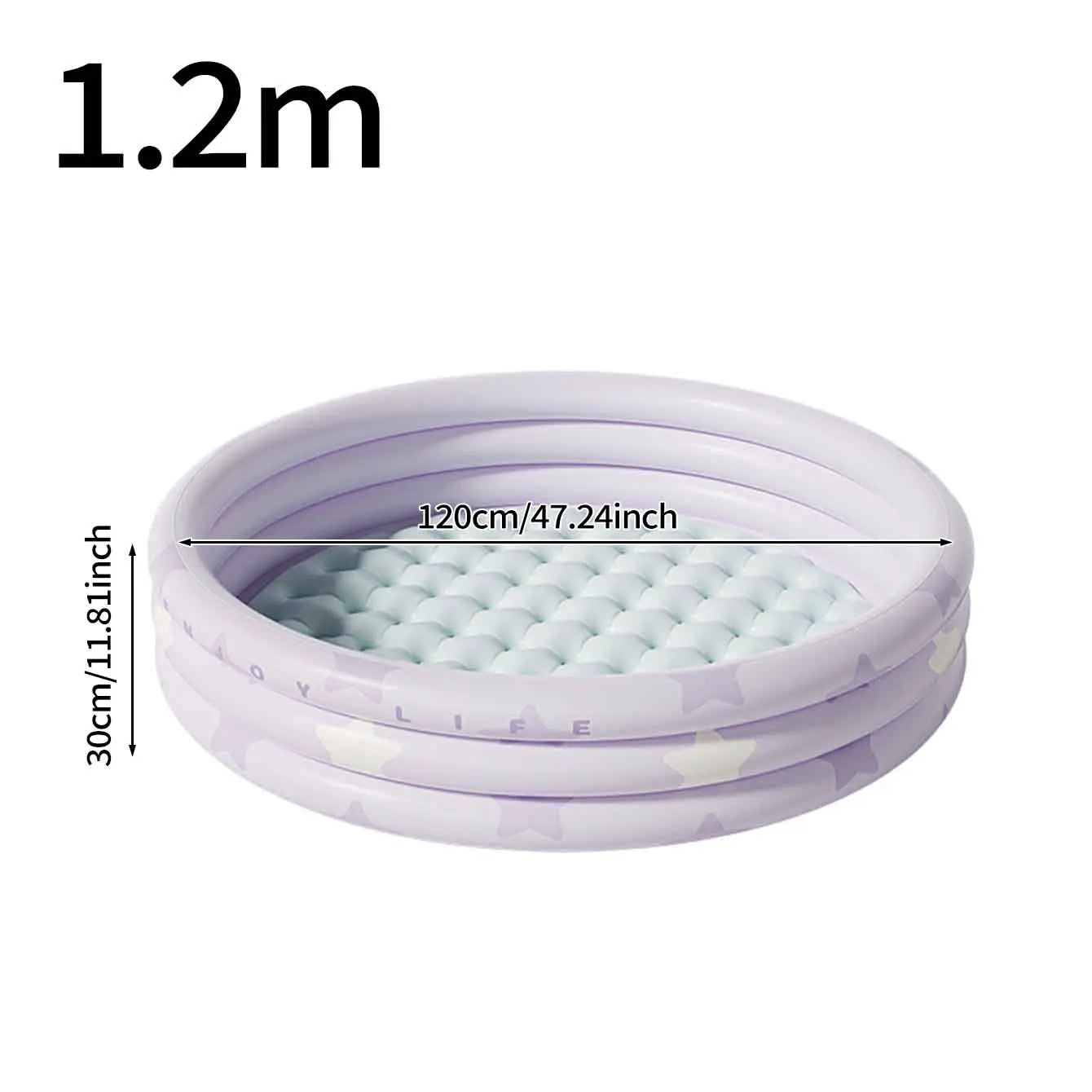 1PC Inflatable Water Pool, Foldable Thick Bubble Bottom PVC Swimming Pool, Portable Indoor Outdoor Bathtub Pet Cooling Water Tub