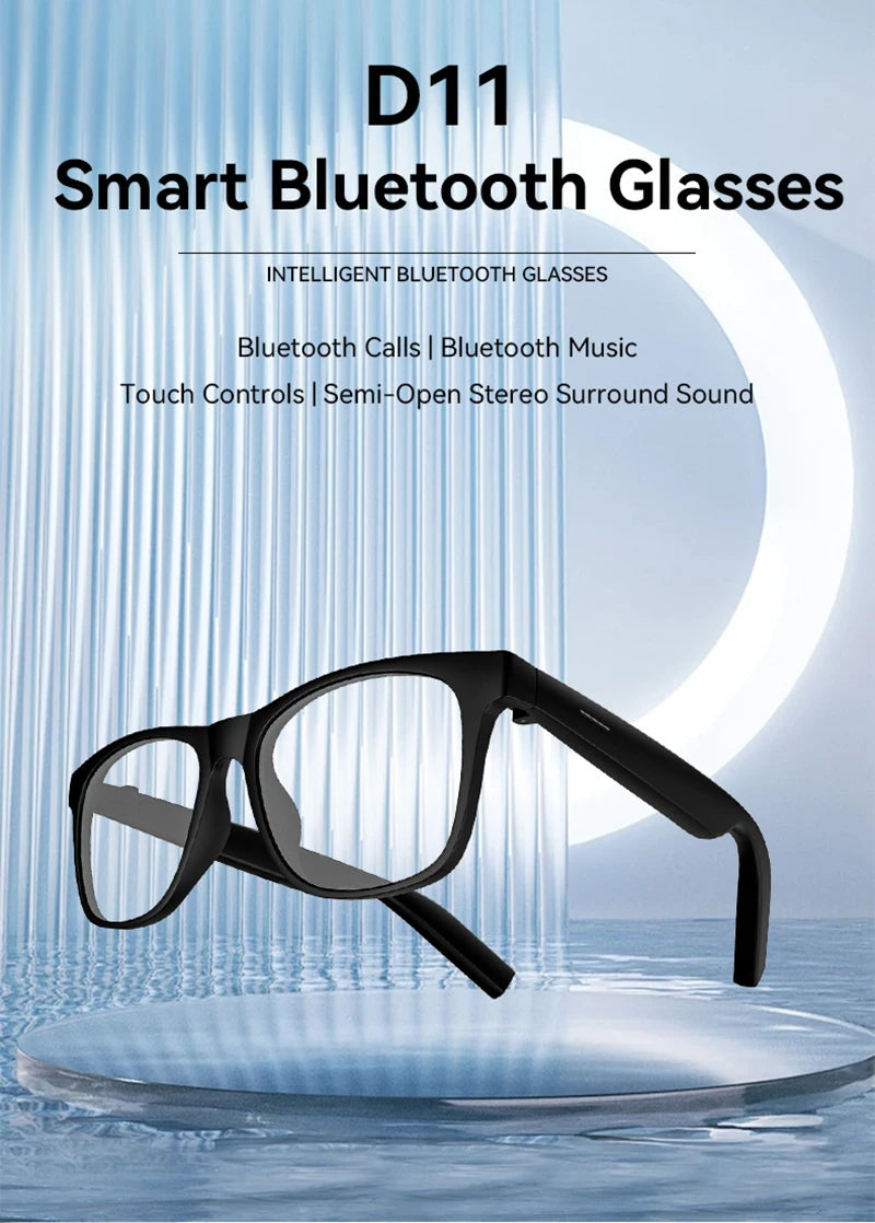 8K Camera AI Smart Glasses Touch Control Photo Recording Translator Voice Assistant Music Wireless Bluetooth Sunglasses
