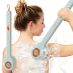 1pc Liquid Filled Soft Long Handle Hair Bath Brush, with A Back Rubbing Tool and A Long Handle for Showering Bath Accessories