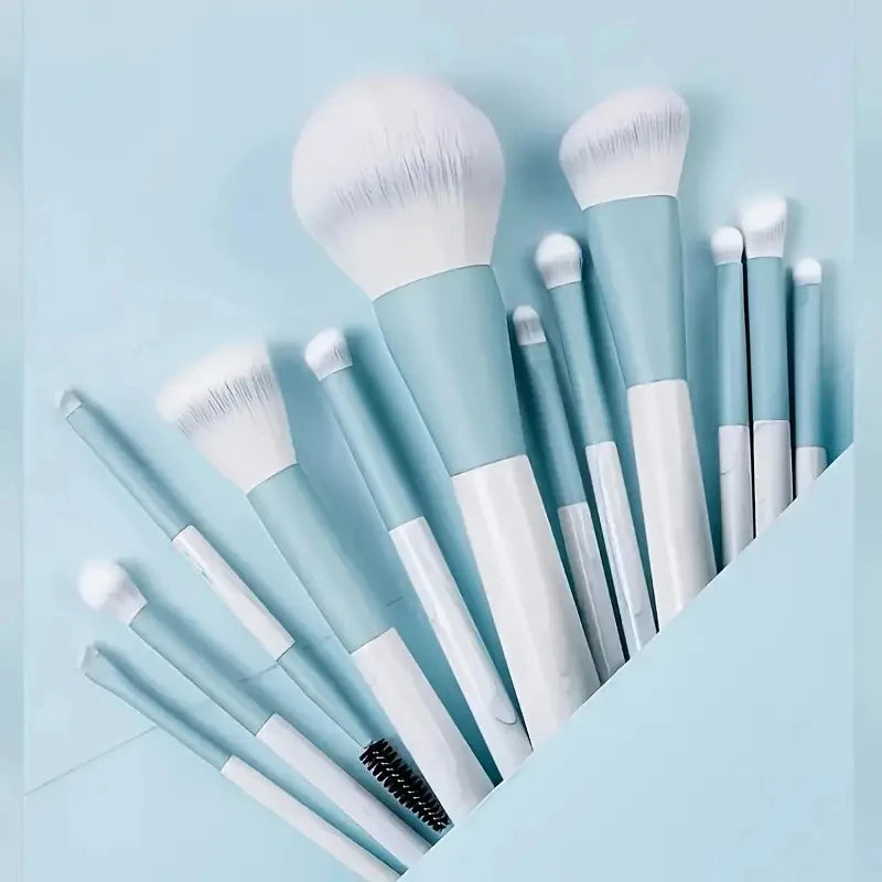 12pcs Professional Makeup Brush Set Premium Synthetic Foundation Concealer Powder Eyeshadow Blush Brushes Hygienic Beauty Tools