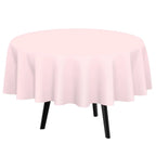 1-10Pcs Disposable Round Table Cloth 84“ Decorative Plastic Tablecloth For Wedding Birthday Christmas Spring Easter Summer Party
