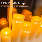 Flameless Flickering LED Candles Lamp Home Decoration Battery Powered Candles for Wedding Decor Birthday Party Supplies Warm