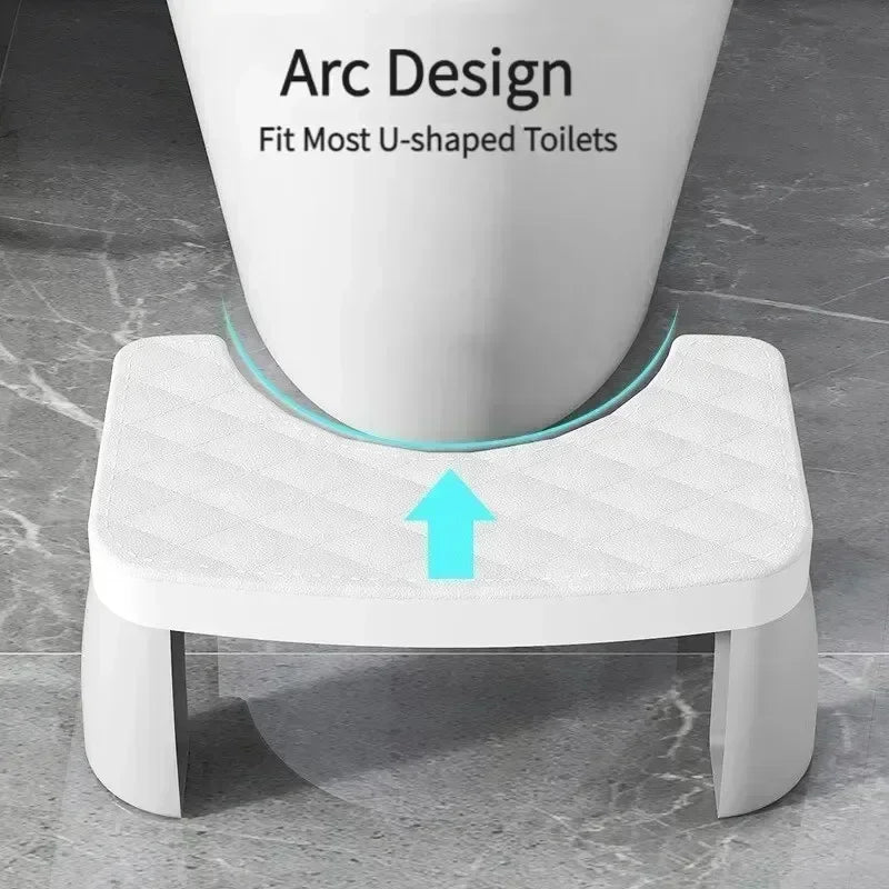 Waterproof Toilet Squat Stool Portable Bathroom Foot Stool for Adults Kids Pregnant Women Elderly Squatty Potty Aid