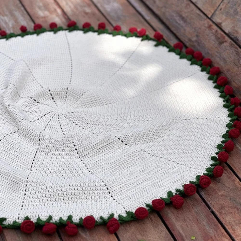 1pcs Finished Flower Bouquet Blanket Soft and Lightweight Knitted Throw Blankets for Birthday Wedding Valentine’s Day Home Decor