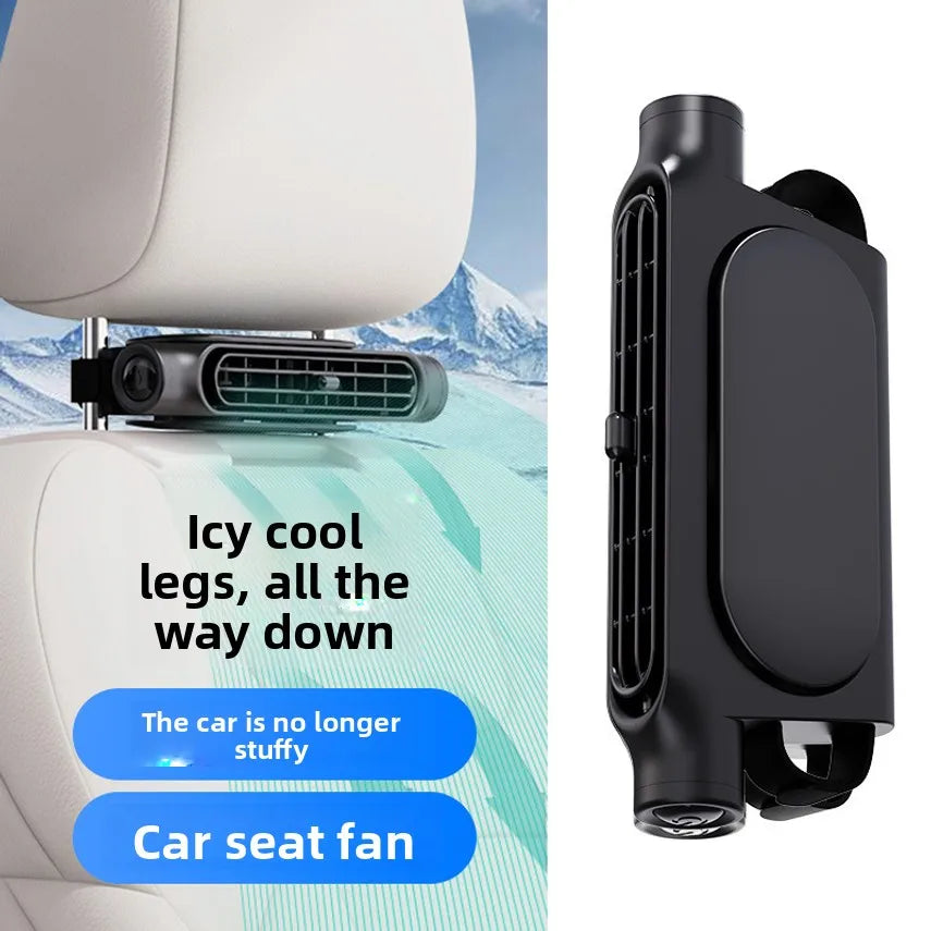 New Cross-border Car Seat Fan, Powerful Car Cooling Fan, Usb-powered Small Fan For The Back Of The Car Seat